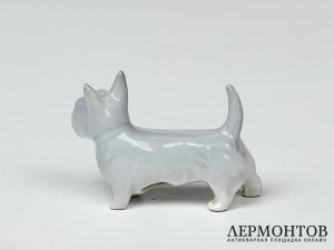 Статуэтка «Скотч-терьер». Фарфор, Pfeffer, Германия, 1934–1942 годы
