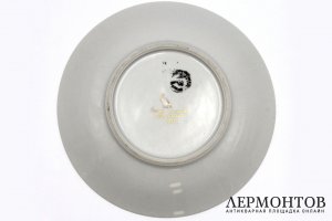 Тарелка авторская Лесные мотивы. Медведев Е.С. СССР, Дулево, 1966. Фарфор, роспись 