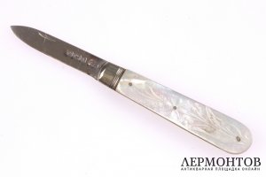 Нож складной  William Needham. Серебро 925. Англия