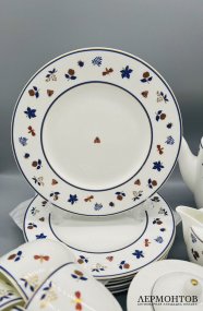 Чайный сервиз на 6 персон. Фарфор, Villeroy & Boch, дизайнер Paloma Picasso, Германия, 20 век