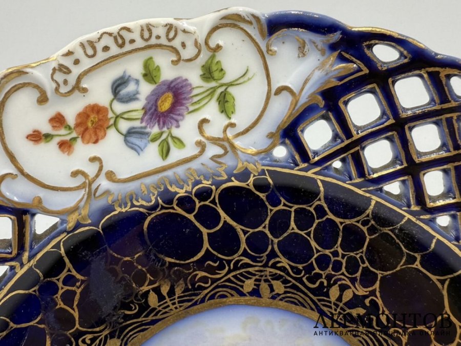 Тарелки Галантные сцены. Франция, Sevres, 19 век. Фарфор, роспись.