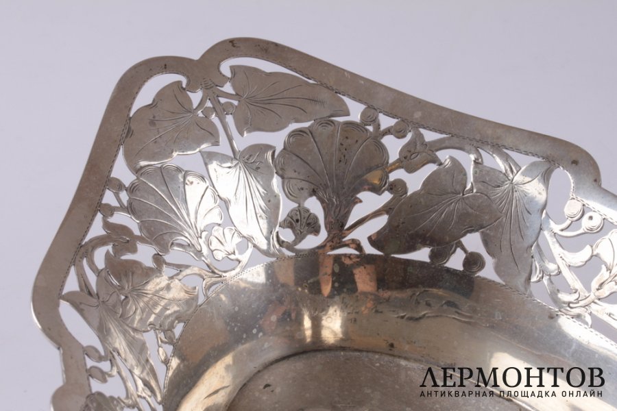 Блюдо, фруктовница. Серебро 800. Европа