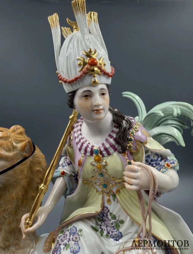 Скульптура «Азия» («Четыре континента»). Фарфор, Meissen, И. И. Кендлер, Германия