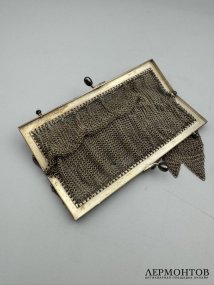 Театральная сумочка-кольчужка. Серебро 84 пробы, Россия, 1896 год