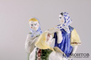 Статуэтка Хоровод. Россия, Конаково, вторая половина 20 в.