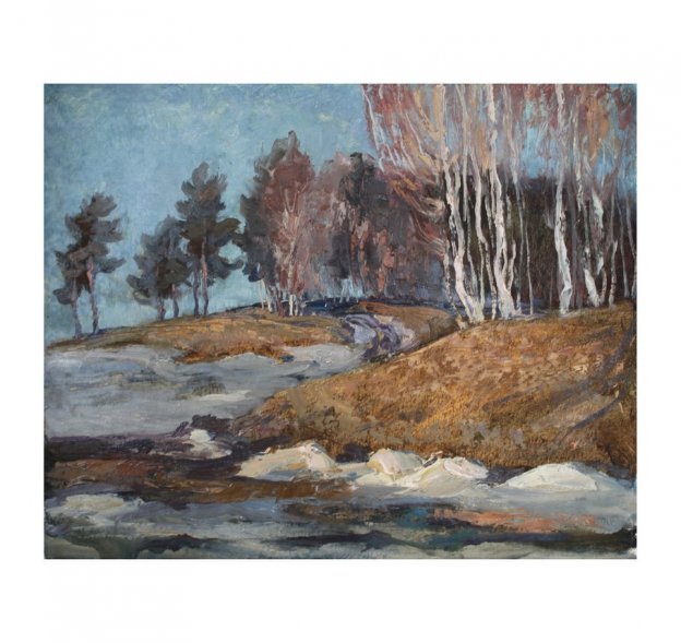 Картина из серии Весна-Лето. N2. Чурсин К.Н. Картон, масло. XX в.
