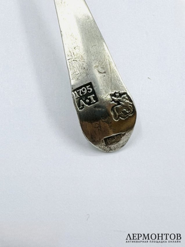 Ситечко. Серебро 84 пробы, скань, мастер А. Афанасьев, Россия, 1795 год