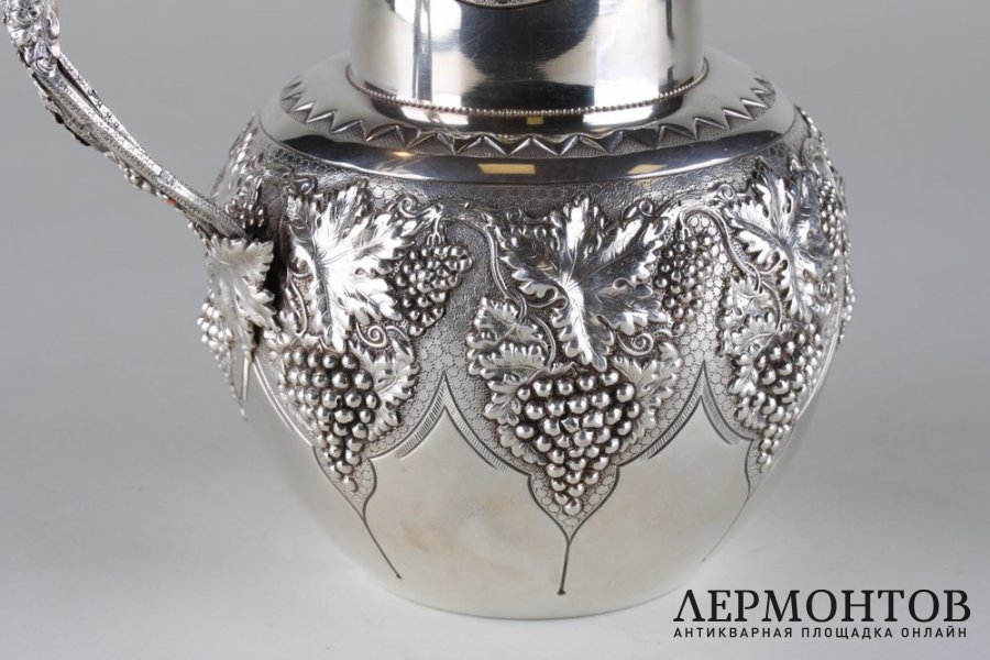 Кувшин для воды. Серебро 800 пробы. Португалия, 1886-1938 гг.