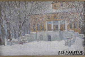 Картина Дворянская усадьба. Россия, худ. Б.М. Боголюбов, нач. 20 в.