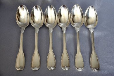 Набор столовых ложек Berger. Серебро 950. Франция