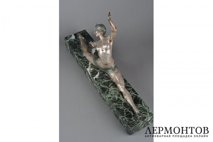 Скульптура Танцовщица в стиле Ар Деко. Франция, Париж, автор J.P. Morante, 1920-30е г