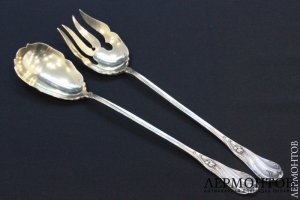 Салатная пара J.Granvigne. Серебро 950. Франция