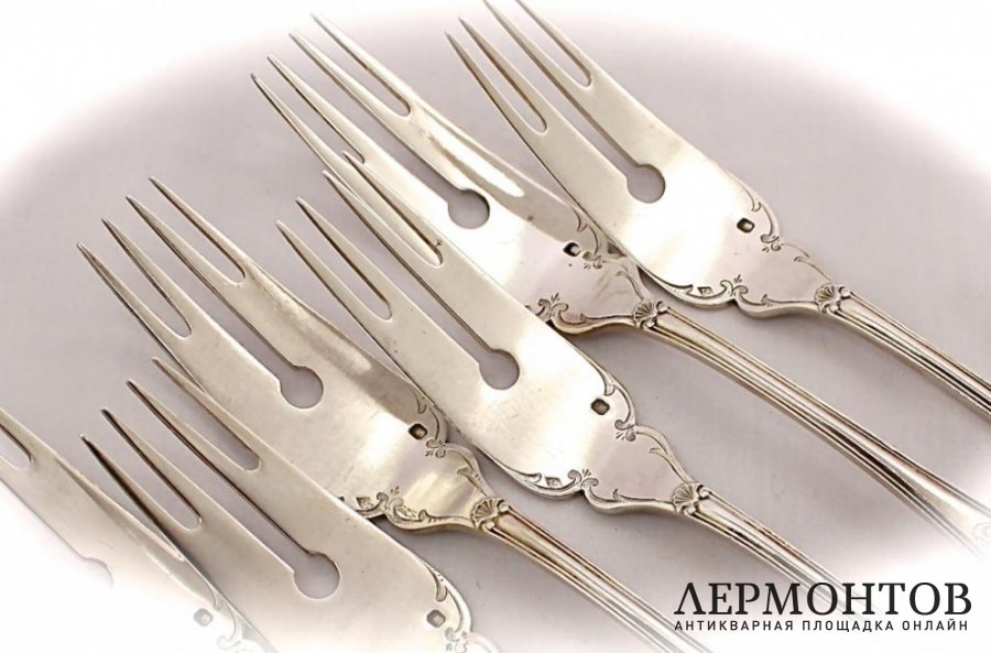 Набор вилок Fouquet-Lapar. Серебро 950. Франция
