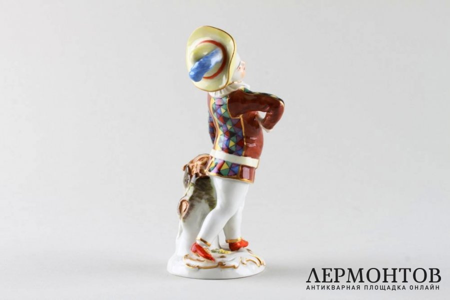 Статуэтка Персонаж из комедии Дель Арте. Германия, Meissen, нач. 20 в. Фарфор.