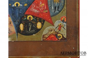 Икона Богоматери Неопалимая Купина. Россия, середина-вторая половина XIX века.