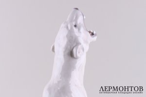 Статуэтка Рычащий медведь. Дания, Копенгаген, Royal Copenhagen, 1963 год. Фарфор.