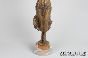 Скульптура Танцовщица в стиле Ар Деко. Франция, Париж, авт. T. Lemoyne, 1920-е гг. 