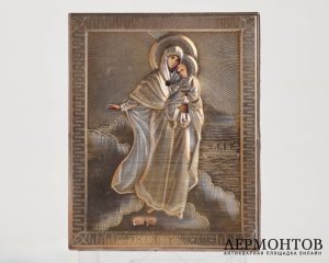 Икона «Взыскание погибших». Серебро, современная работа