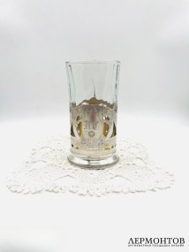 Подстаканник в стиле модерн со стаканом. Серебро 84 пробы, С. Казаков, Россия, 1908–1917 годы