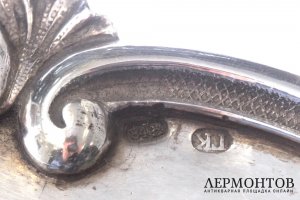 Блюдо Г. Клингерт. Серебро 84. Российская империя