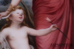 Пласт Амур и Венера. Фарфор, живопись. Австрия, кон. XIX-нач.XX вв.