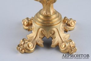 Подсвечник. Эгоист. Бронза. Российская империя. XIX в.