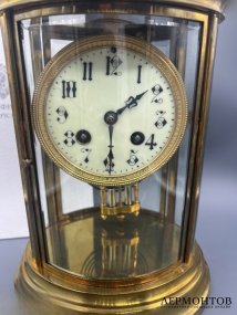 Каминные часы с ртутным маятником. Japy Frères, Франция, 1880–1890 годы