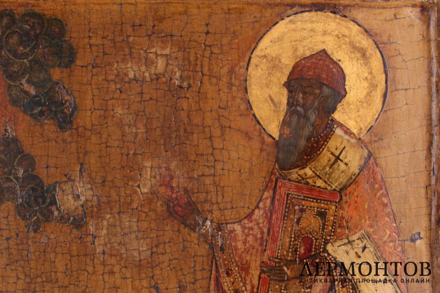Икона. Святой Спиридон Тримифунтский. Россия, конец XVIII - нач. XIX вв.