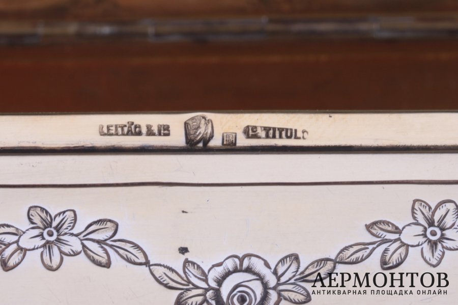 Шкатулка Leitac. Серебро 916. Португалия