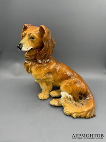 Статуэтка «Такса». Фарфор, роспись, Karl Ens, Германия, 1950–1970 годы