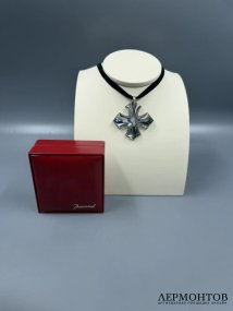 Колье-чокер «Окситанский крест». Хрусталь, серебро 925 пробы, Baccarat, Франция
