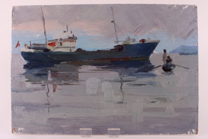 Картина из серии Природа. N6. Чурсин К.Н. Картон, масло. XX в.