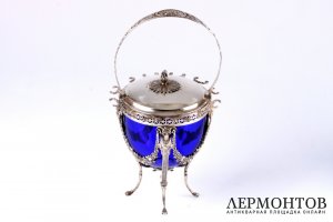 Ваза для конфитюра. СЕРЕБРО 950. ФРАНЦИЯ