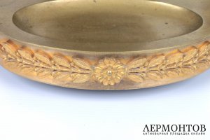 Чернильница  в стиле Ампир Кронос - бог времени. Франция, Париж, 1 пол. 19 в. Бронза.