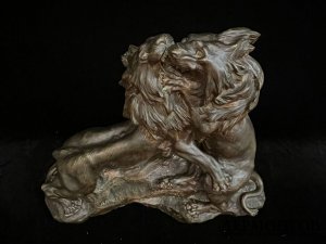 Скульптура Львы. Франция, Cartier, нач. 20 века. Бронза, патинирование.
