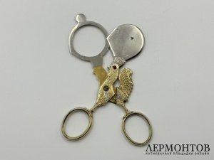 Антикварные ножницы для яиц в виде петушка. Зап. Европа, 1 пол. 20 века.