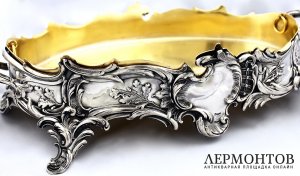 Ваза для фруктов Bruckmann. Серебро 800 пробы. Германия