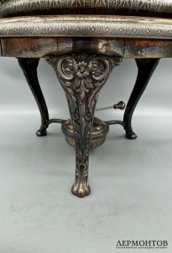 Мармит с горелкой. Металл, серебрение, Meriden Silver Plate Co., США, конец 19 века