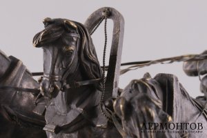 Скульптура Зимняя тройка. Е.А. Лансере. Бронза. Российская империя, Санкт-Петербург, конец XIX в