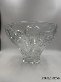 Ваза-чаша «Verone» с голубями. Хрусталь, Lalique, Франция
