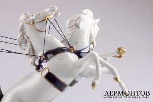 Композиция. Колесница. Фарфор, роспись. Royal Dux Bohemia, XX век.
