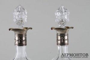 Соусники 2 шт. Россия, Санкт-Петербург, мастер Стефан Векева. Серебро 84 пробы. 