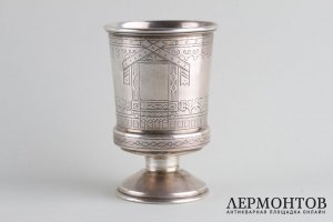 Стопа в русском стиле. Серебро 84 пробы. Российская империя, Иконников С.М., 1881