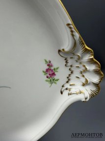 Парадное блюдо «Мейсенский букет». Фарфор, роспись, Meissen, Германия