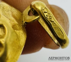 Кулон «Спаситель». Золото 750 пробы, Италия
