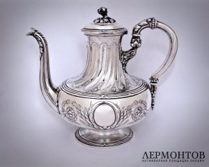 Кофейник. Серебро 950. Франция