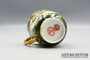 Чайная пара 2 шт. Россия, завод Гарднера, 19 в. Фарфор, роспись.