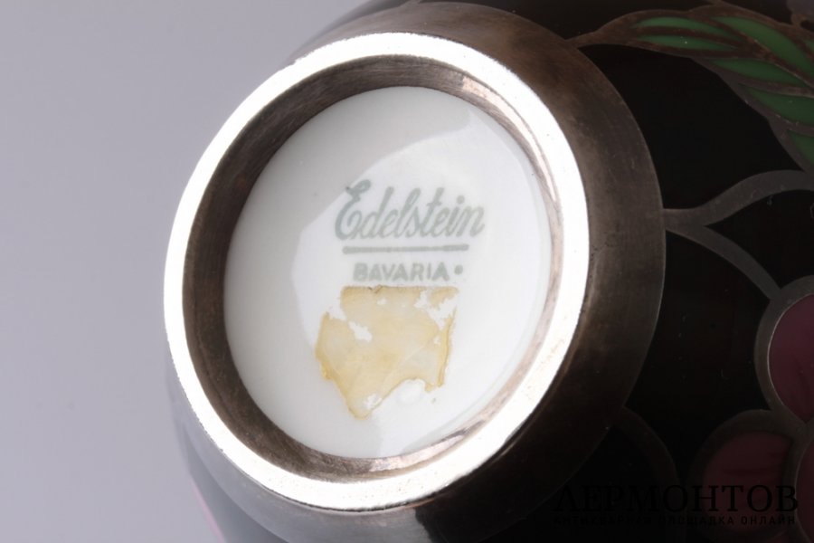 Вазочка. Фарфор в серебре. Edelstein Bavaria. Середина XX в. Германия