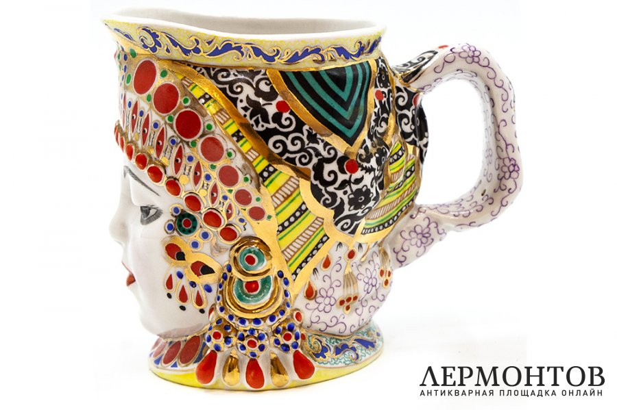 Кружка Молоко. СССР, Ленинградский фарфоровый завод, ск. Н. Данько, 1960 - 1970 гг.
