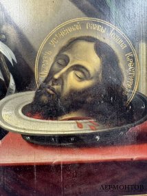 Икона «Усекновение главы Иоанна Предтечи». Дерево, Россия, 20 век